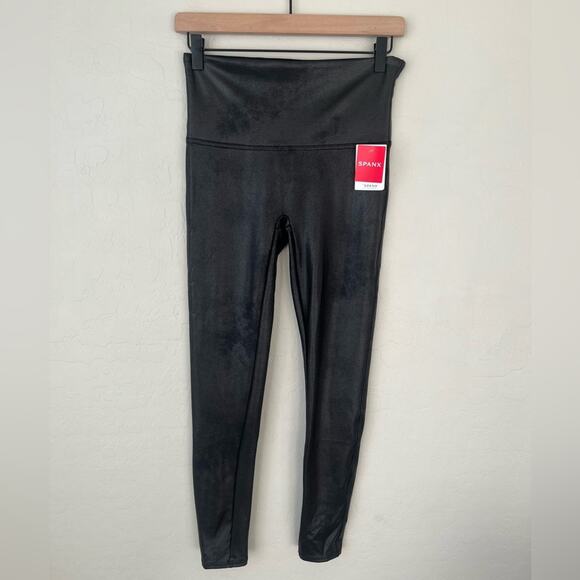 NWT Spanx faux leather high rise leggings large - Picture 7 of 11